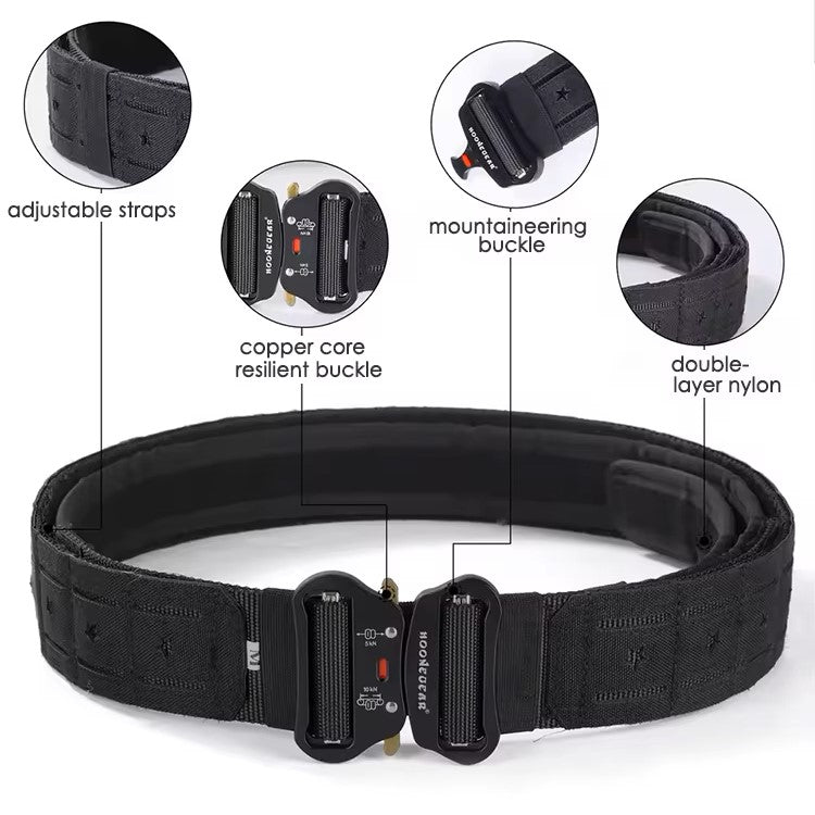 Tactical Battle Belt-MOLLE-Quick Release Buckle features